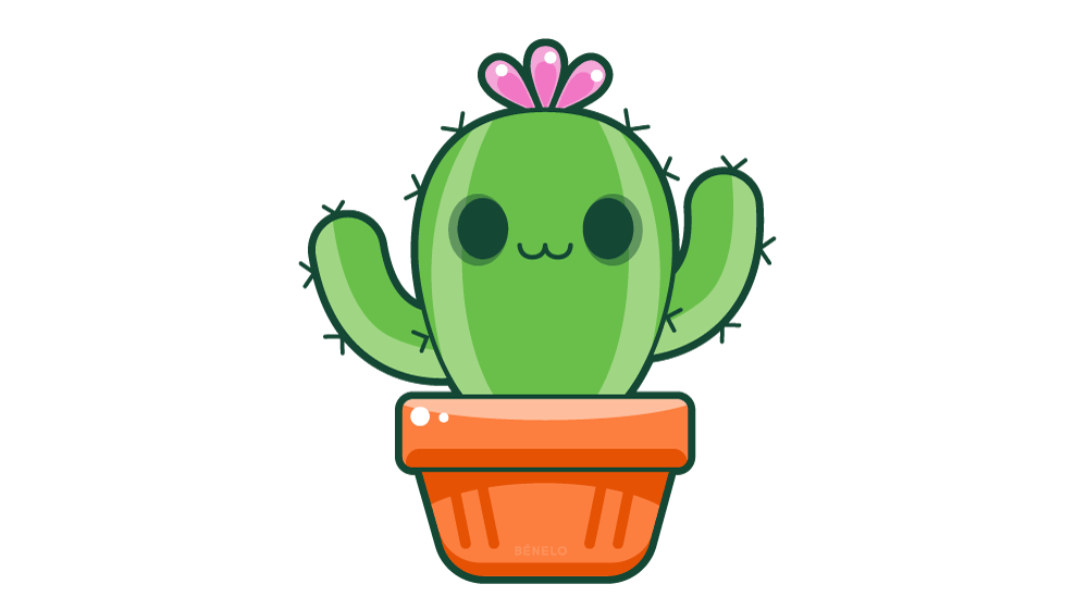 Cómo dibujar un Cactus Kawaii paso a paso